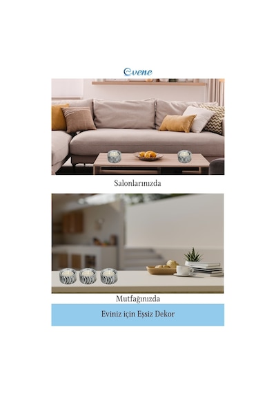 Eskitme Mumluk Şamdan 3 Adet Tealight Uyumlu Üçlü Tekerlek Model - Gümüş Eskitme