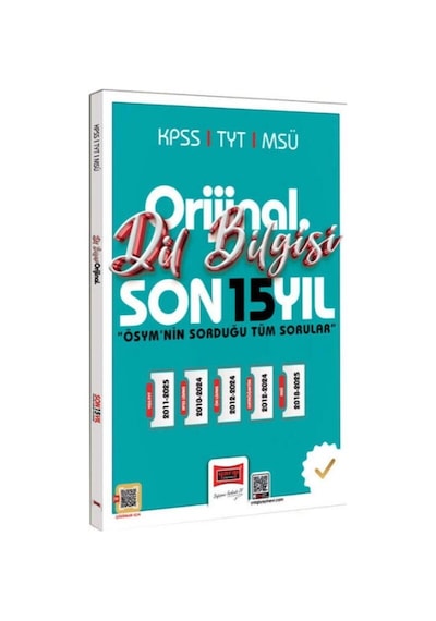 Yargı Yayınları 2026 Kpss Tyt Msü Orijinal Dil Bilgisi Son 15 Yıl Çıkmış Sorular