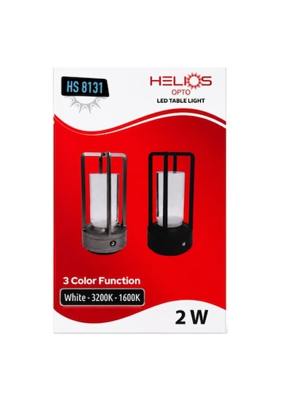 Helıos Opto 30w Şarjlı Led Masa Lambası-3 Renk Modlu Beyaz