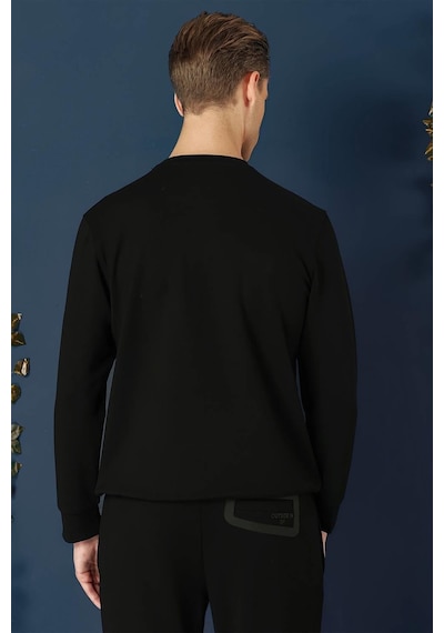Efor Ts 874 Slim Fit Siyah Spor T-shirt Siyah