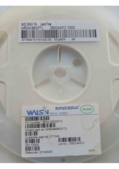 Wr04x3602ftl 36k0 402 Smd Direnç 1000 Adet