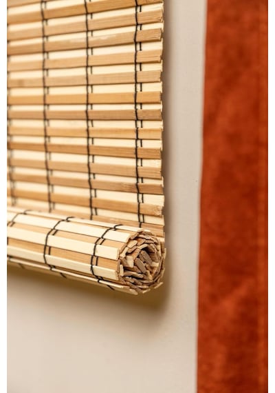 Navagrey Bambu Stor Perde Bej 150 180 Çok Renkli