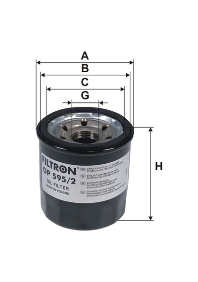 Fıltron Op 595-2 Yağ Filtresi N11.15115