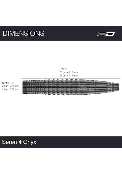 Red Dragon Seren 4 Onyx % 90 Tungsten Çelik Uçlu Dart Oku