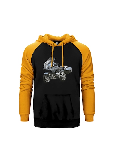 Bmw R1200rt Sarı Renk Reglan Kol Kapşonlu Sweatshirt Sarı
