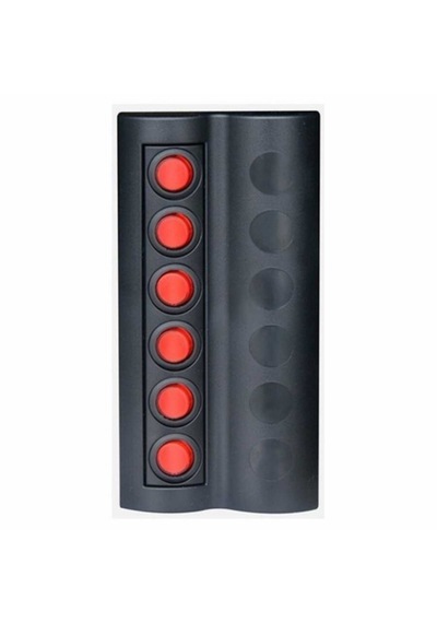 Marin Sigortalı Switch Panel 6 Lı Kırmızı Butonlu Yatek Karavan T