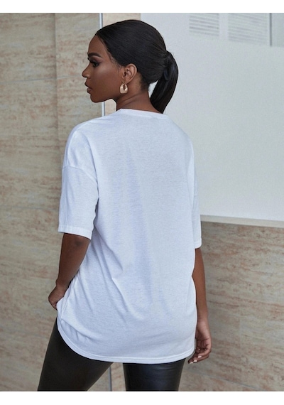 Startmore Kadın Beyaz Fabulous Baskılı Oversize Bisiklet Yaka Tshirt Beyaz Startmore Kadın Beyaz Fabulous Baskılı Oversize Bisiklet Yaka Tshirt Beyaz