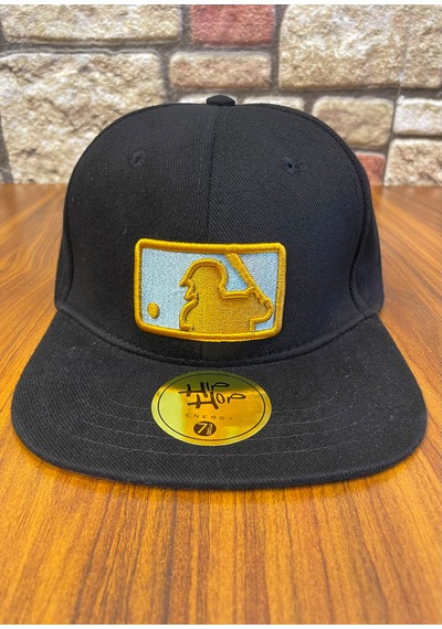Hamze Mlb Nakış Hip Hop Snapback Rapper Basket Beyzbol Cap Şapka Siyah