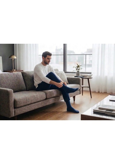 Heren Socks Heren Bambu 4'lü Erkek Soket Çorap Asortili Premium , Burun Dikişsiz, Yıkamalı Gri Bej Lacivert Füme