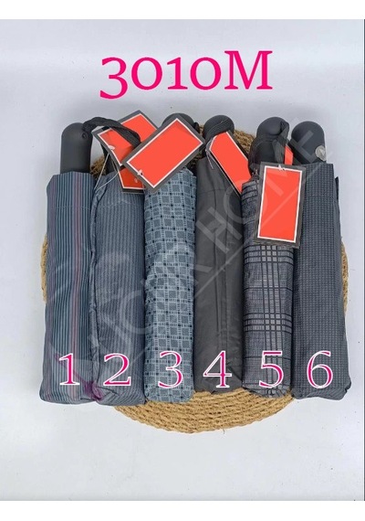 Şemsiye Yarım Oto Bay 8 Telli Çok Renkli