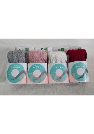 Penti Kız Çocuk Triko Karına Külotlu Çorap Pretty Kilotlu Çorap 4'lü Kırmızı-gri-vanılya-a.pembe Penti Kız Çocuk Triko Karına Külotlu Çorap Pretty Kilotlu Çorap 4'lü Kırmızı-gri-vanılya-a.pembe