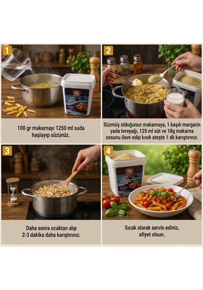 Sebzeli Makarna Sosu 1000 Gr Vegetable Pasta Sauce - Helal Belgeli, Yerli Üretim