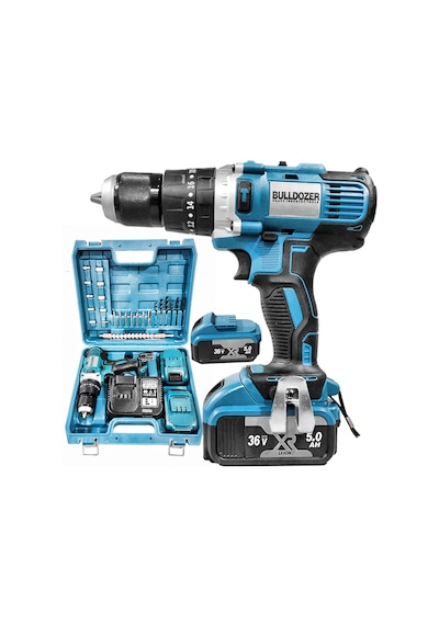 Bulldozer BPT-CD365 36V 5 Ah Darbeli 13 MM Çift Akülü Şarjlı Vidalama Matkap