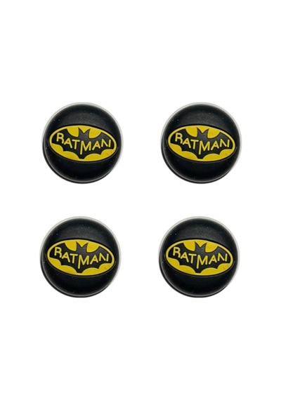Cafele PS4 - PS5 - Xbox One X/S - Series X - Series S Analog Koruyucu Silikon Pad Batman Logo Siyah