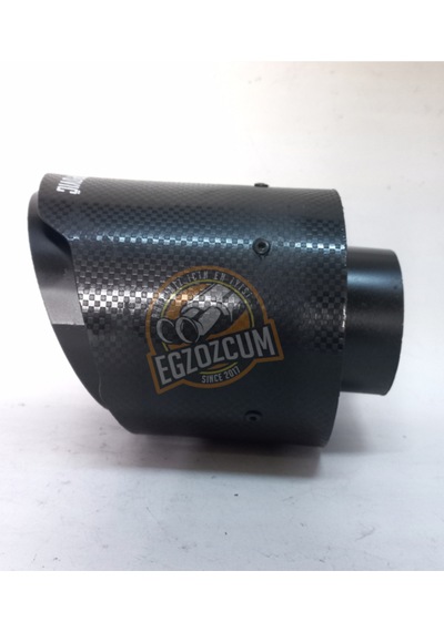 100 Mm. Tekli Siyah Akrapovic Egzoz Ucu Eksoz 1 Adet -- Egzozcum --