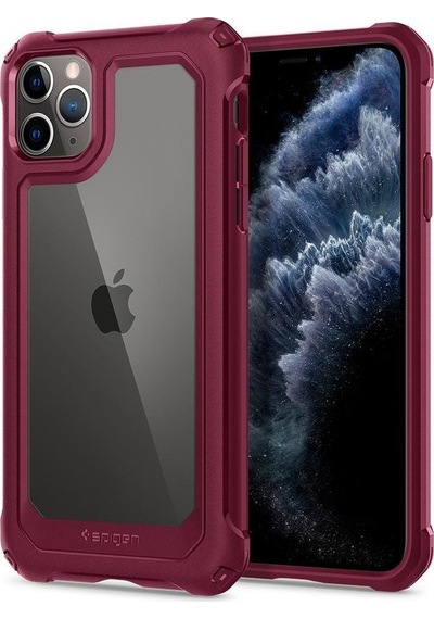 Spigen Apple Uyumlu iPhone 11 Pro İle Kılıf Gauntlet Iron Red