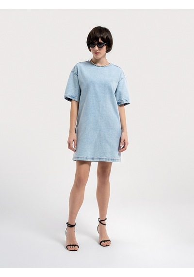 Loose Fit Kadın Elbise Denim