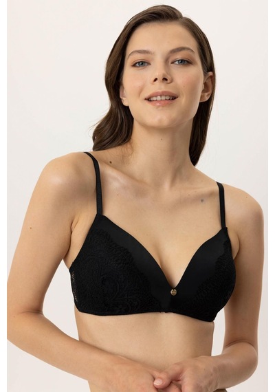 Pierre Cardin Lingerie Paris Boş Kap Regular Sütyen Takım Siyah