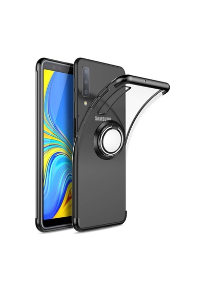 Samsung Galaxy Uyumlu A9 2018 Stantli Köseleri Renkli Seffaf Kilif 318089103 - Renk-Kampanya / Siyah-Nano Ekran Koruyucu(+25 Tl)
