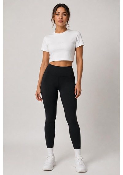 Alexandergardi Bisiklet Yaka Active Spor T-shirt Beyaz