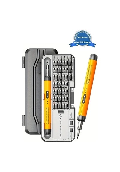 3.7v Şarjlı Mini Elektrikli Tornavida Seti 500mah Type-c Manyetik Hassas Uçlu Vida Seti 38 Parça 59152397