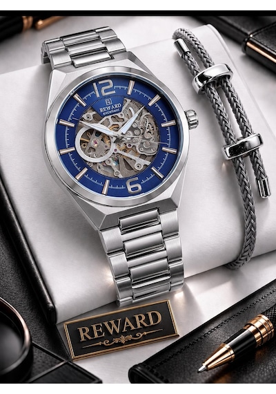 Reward Otomatik Mekanizmalı Premium Erkek Kol Saati 5 Atm Suya Dayanıklı 2 Yıl Garantili Rw.314016.l Gri