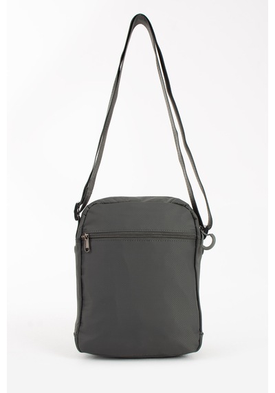 Özer-6022 Sanmorris Suya Dayanıklu Paraşüt Kumaş Çapraz Askılı Unisex Çapraz Askılı Omuz Çantası Koyu Gri