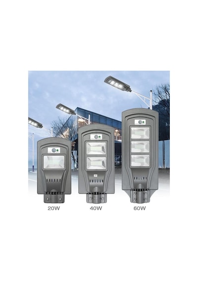Cata Ct-4692 60 W Solar Sokak Armatürü Beyaz Işık