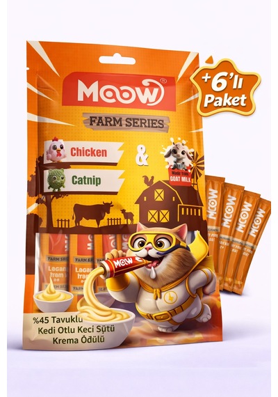 Tuklu Kedi Naneli Keçi Sütlü Kedi A Ödülü 6x12g