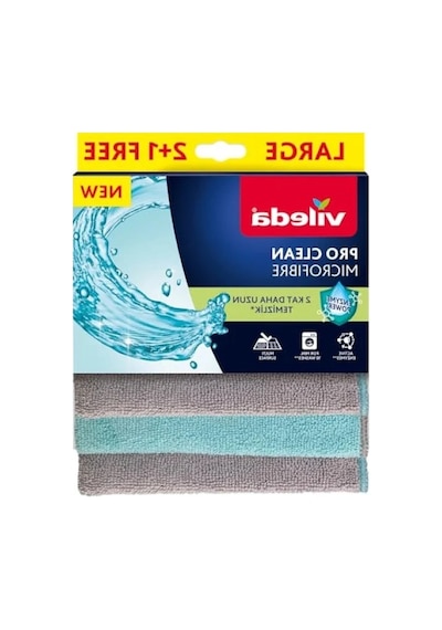 Aktif Enzimli Mikrofiber Temizlik Bezi - 3'lü Paket