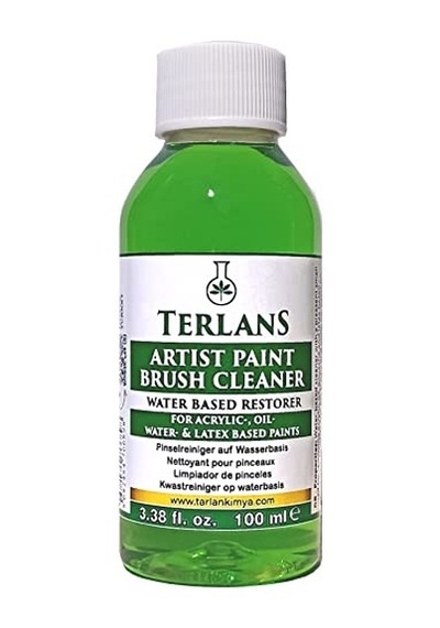 Terlans Sanatsal Boya Ve Fırça Temizleyici 100 Ml - Yağlı Ve Akrilik Boya Temizleyici - Artist Brush Cleaner