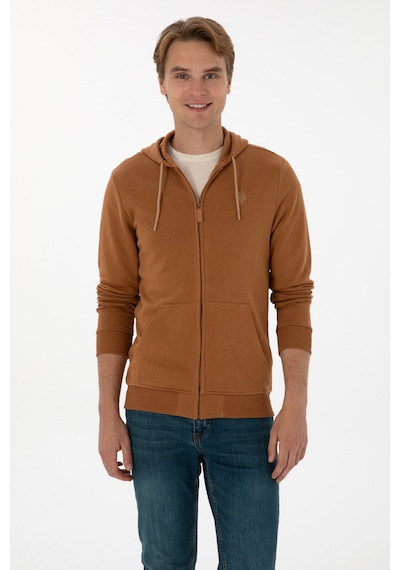 U.S. Polo Assn. Erkek Camel Örme Hırka 50313748-VR233