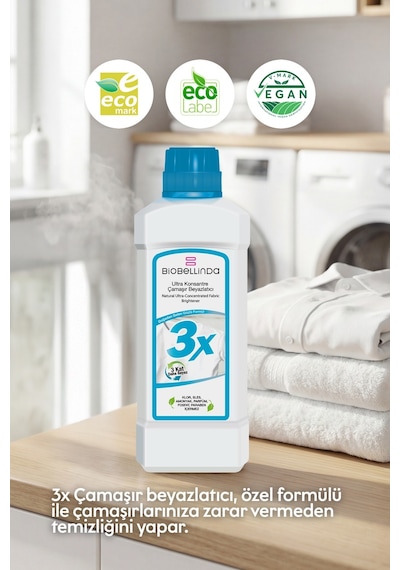 Biobellinda 3x Ultra Konsantre Çamaşır Beyazlatıcısı