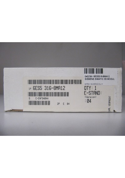 Siemens 6es5316-8ma12 Sımatıc S5 Interface Module