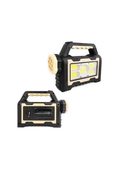 Hs-8031-b Solar Kamp Lambası Acil Durum Işığı Şarjlı 7 Led+55 Cob