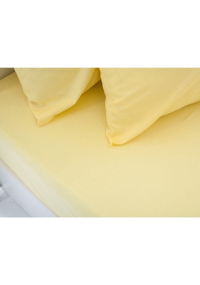 Çift Kişilik 160X200 Lastikli Çarşaf Takımı-Sarı