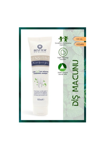 Besttem Sensitive Nane Çay Ağacı Diş Macunu 100 G