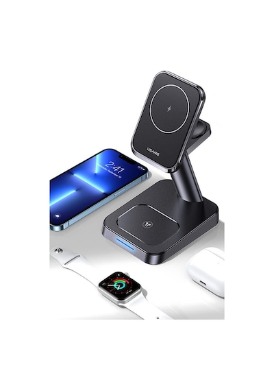 Usams Us-Cc150 20W 3In1 Typec Apple Uyumlu iPhone /Airpods/iOS Iwatch Manyeti Usams Us-Cc150 20W 3In1 Typec Apple Uyumlu iPhone /Airpods/iOS Iwatch Manyeti
