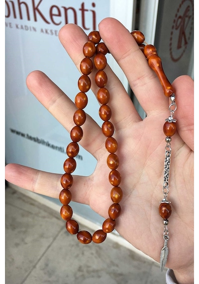 Tesbih Kenti Güzel Çekimli Açık Kahve Erkek Tesbih