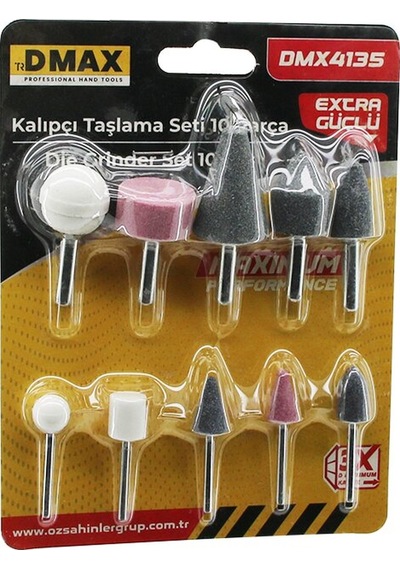 Go İthalat 10 Pcs Kalıpcı Taşlama Seti Temizleme - Parlatma - Çapak Alma - Pas Sıyırma