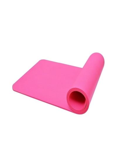Çift Taraflı Pilates Fitness Minder Mat Kardiyo Minderi Matı 16 Mm Cks-21 Pembe-siyah Genel