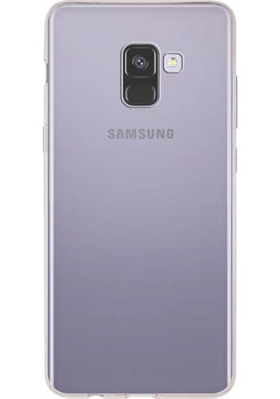 Samsung Galaxy Uyumlu A8 Plus (2018) Kapak 1mm Şeffaf Silikon Kılıf