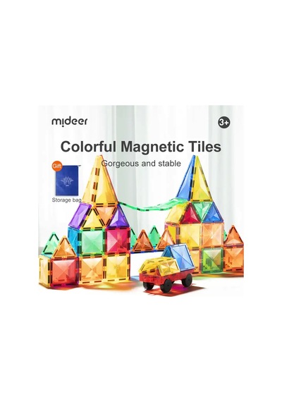 Mideer Renkli Magnetic Tiles 100 Parça Ct1211