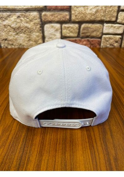 Hamze Hip Hop Snapback Rapper Basic Gabardin Cap Şapka Beyaz