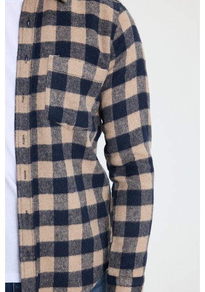 Tudors Erkek Slim Fit Dar Kesim Uzun Kollu Cepli Kareli Dama Desenli Kışlık Oduncu Gömlek-41696 Çok Renkli Tudors Erkek Slim Fit Dar Kesim Uzun Kollu Cepli Kareli Dama Desenli Kışlık Oduncu Gömlek-41696 Çok Renkli