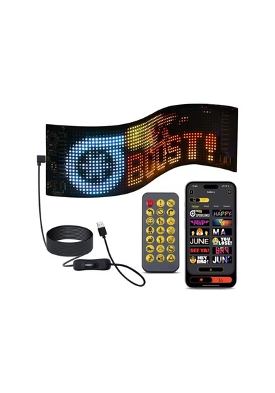 Ayrex Led Panel Cama Yapışan Telefon Kontrollü Led Ekran Panel 16 64 Led Sayısı Diğer