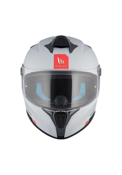 Mt Helmets Mt Targo S FF106B Solid A0 Matt Pearl Kapalı Motosiklet Kaskı 001