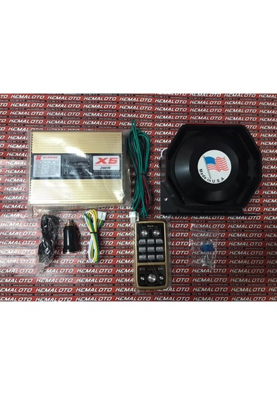 Polis Sireni Megafon Uzaktan Kumanda Profesyonel 200W Made İn Usa
