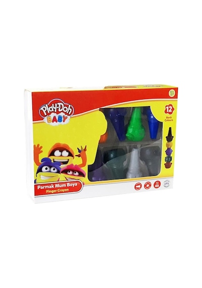 Play-Doh Baby Parmak Mum Boya 12  Renk