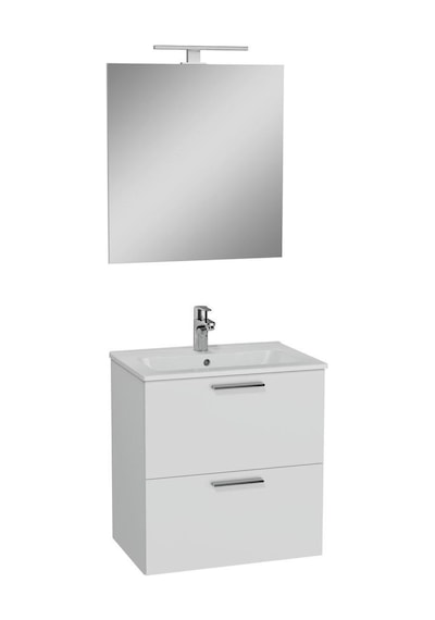 VitrA 75021 Mia 60 CM Banyo Dolabı Seti Dolap + Ayna Beyaz VitrA 75021 Mia 60 CM Banyo Dolabı Seti Dolap + Ayna Beyaz